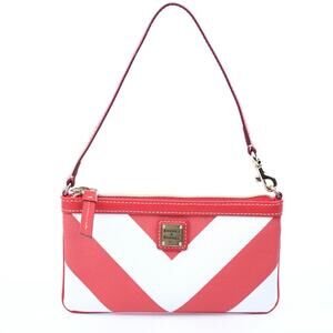 Dooney & Bourke Red Chevron Bag / Wristlet